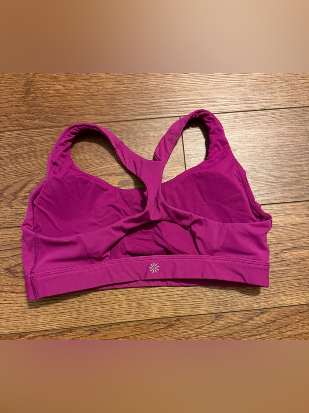 Athleta Fuchsia Racerback Sports‎ Bra - Picture 2 of 5